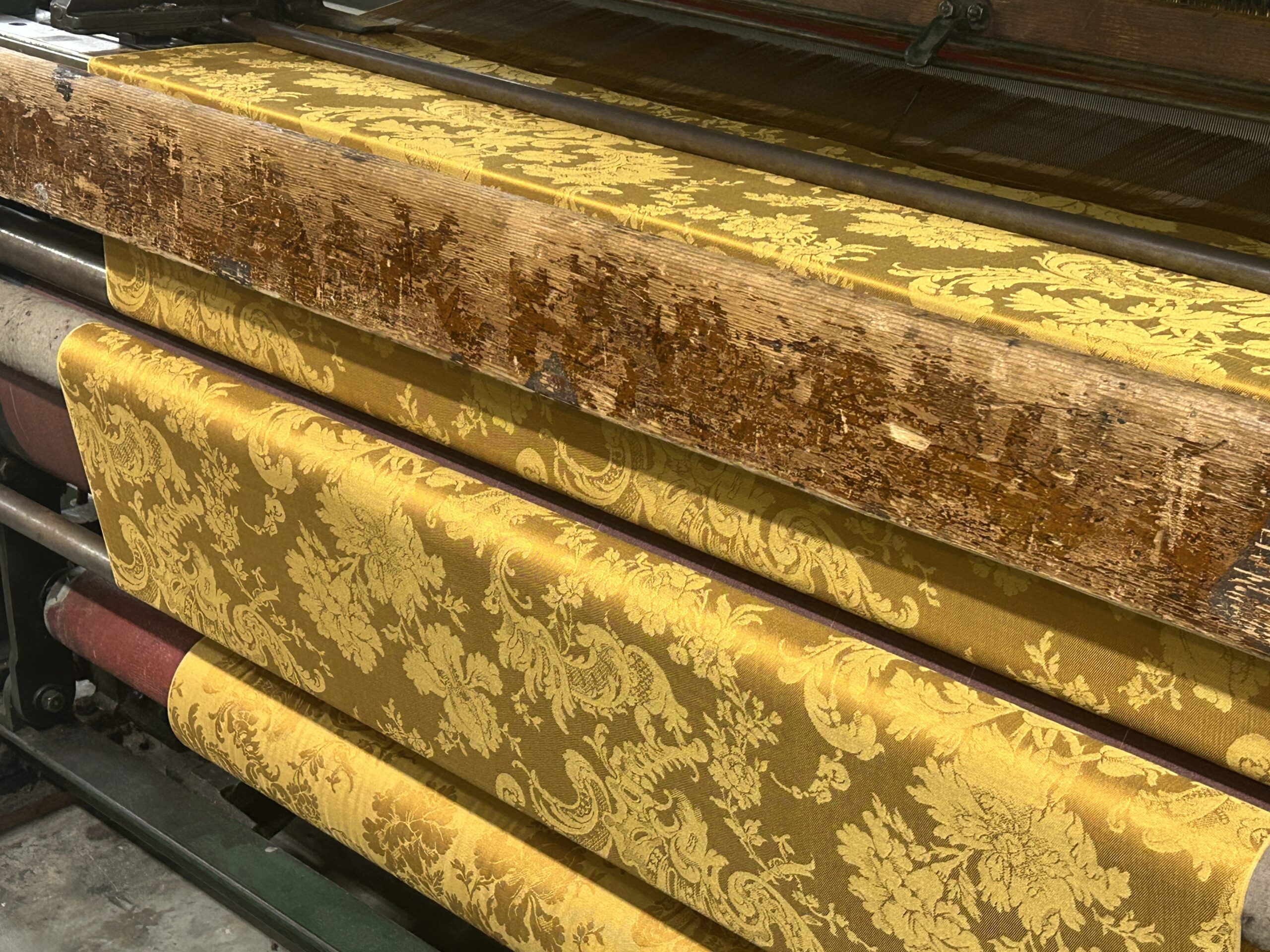 Fulford House silk damask on new jacquard